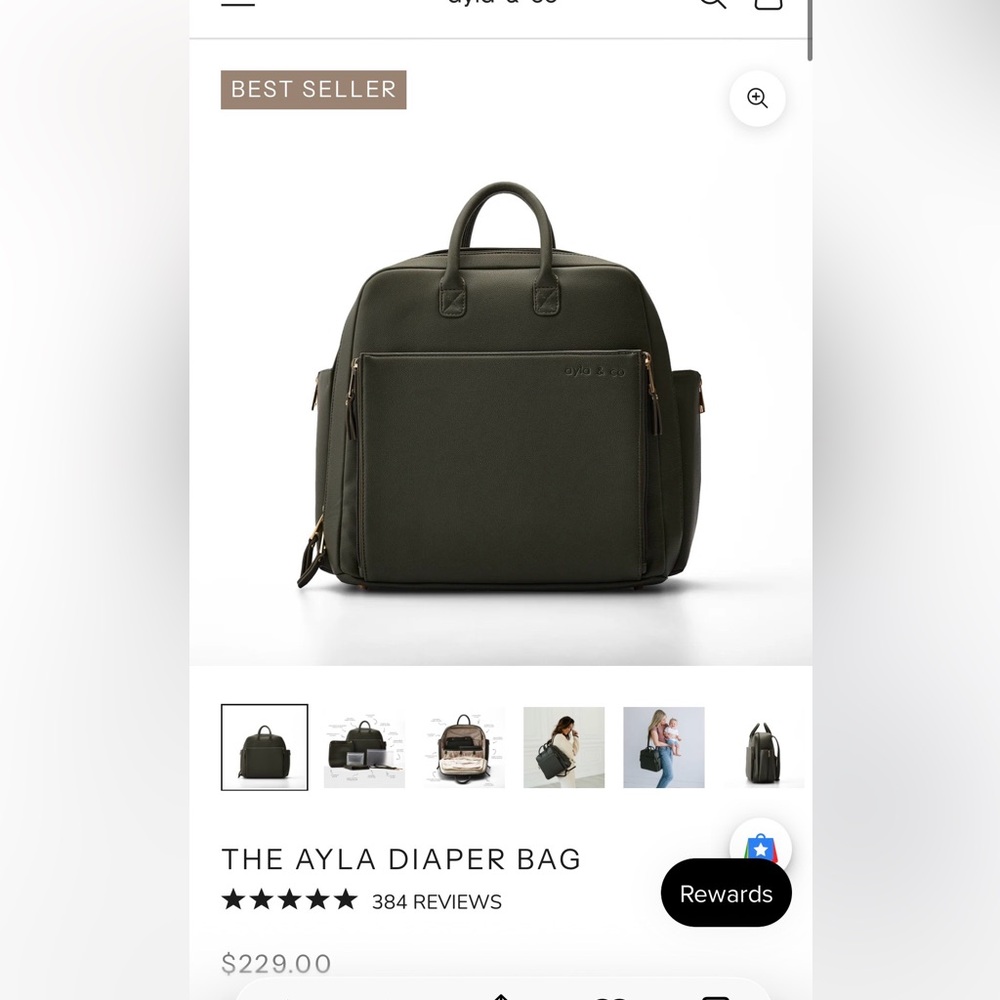 Ayla & Co Diaper Bag in Olive